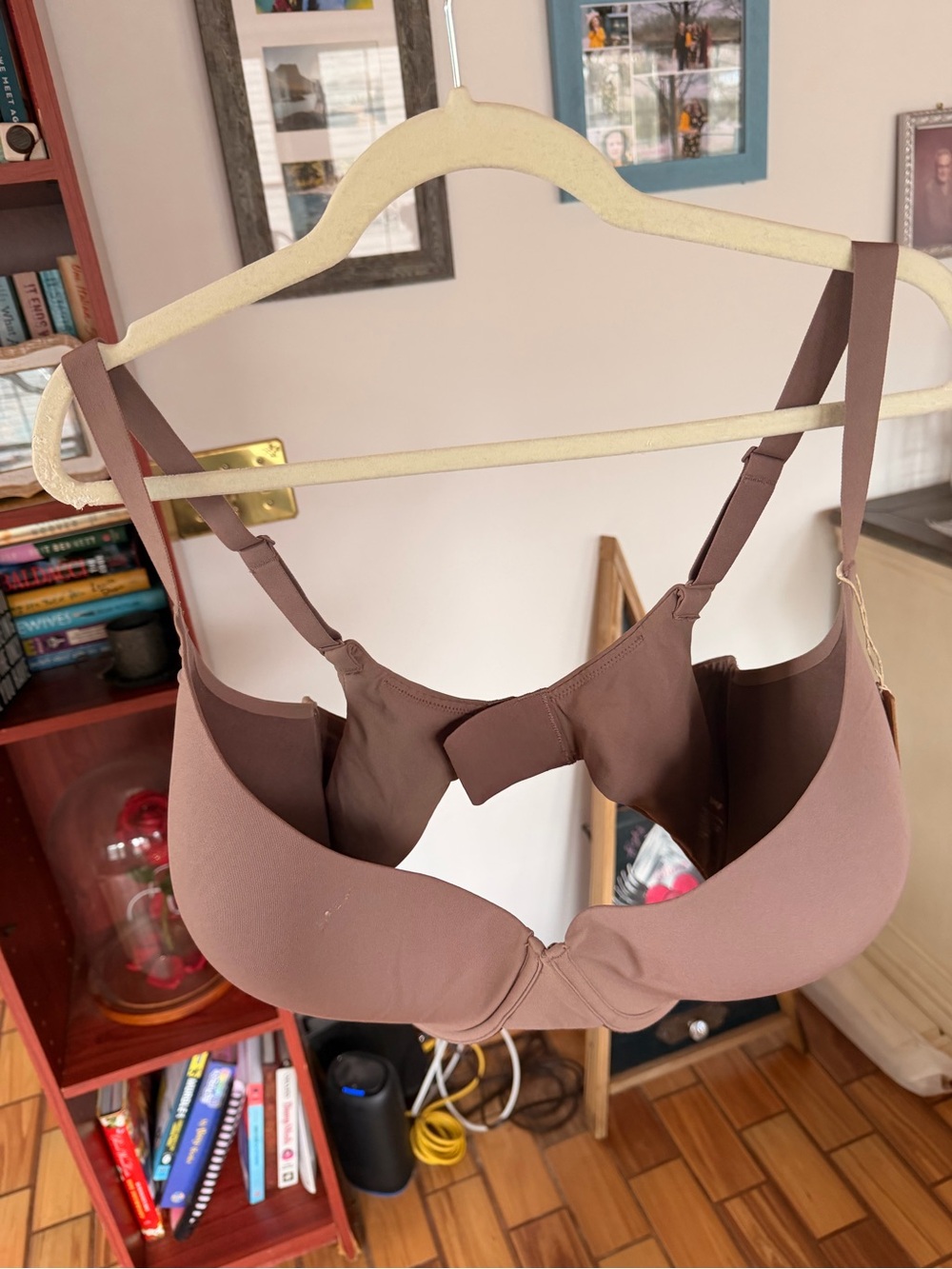 SKIMS Stretch Lightly Padded Bra in Mauve Brown